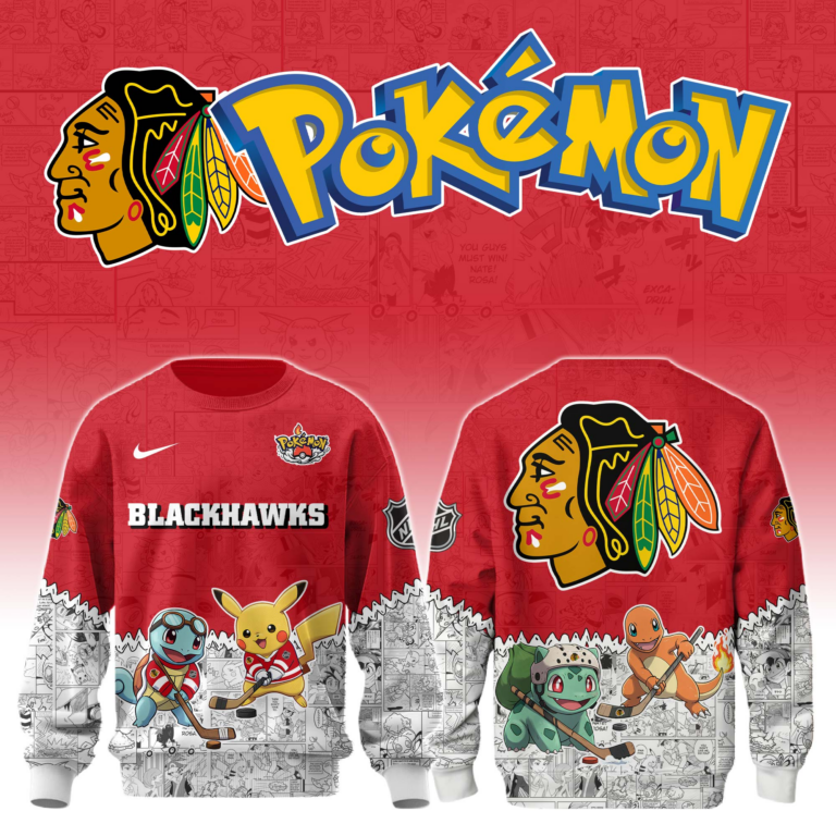 LIMITED EDITION - NEW CUSTOMIZED NHL08 CBH CHICAGO BLACKHAWKS X POKÉMON T-SHIRT, SWEATSHIRT, HOODIE & ZIP HOODIE
