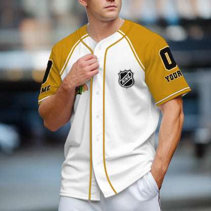 LIMITED EDITION - NEW CUSTOMIZED NHL08 CBH CHICAGO BLACKHAWKS BASEBALL JERSEY