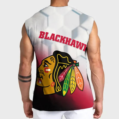 LIMITED EDITION - NEW CUSTOMIZED NHL08 CBH CHICAGO BLACKHAWKS TANK TOP & GYM SHIRT
