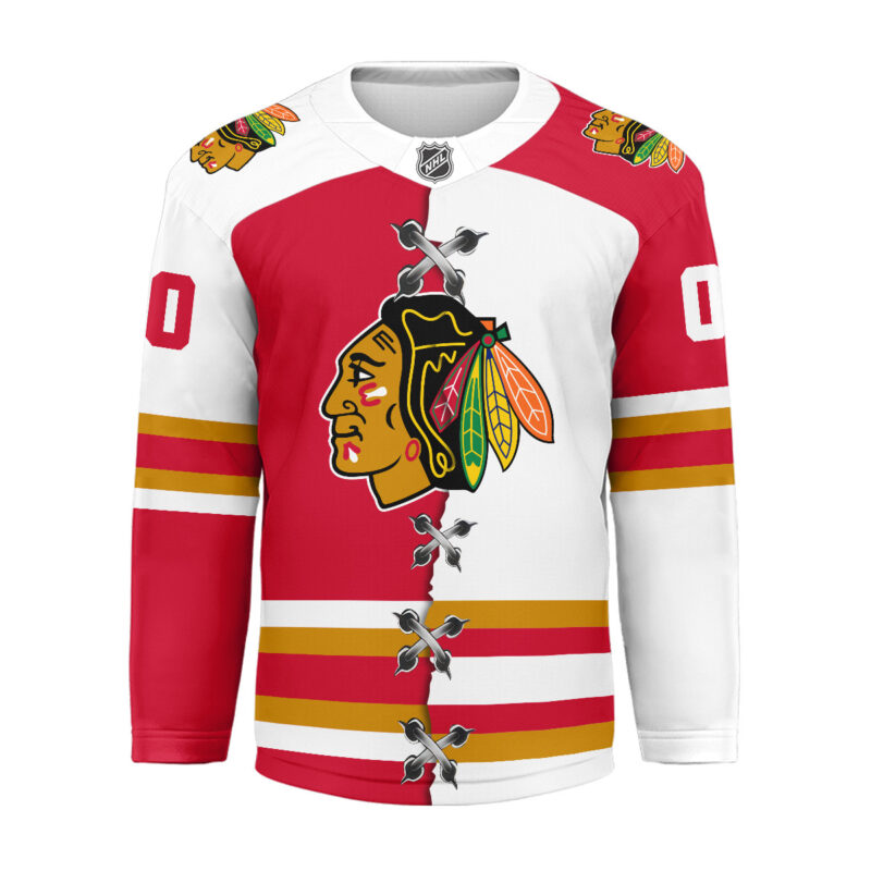 [SUPER SALE] NEW CUSTOMIZED NHL08 CBH CHICAGO BLACKHAWKS UNISEX HOCKEY JERSEY