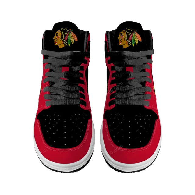 LIMITED EDITION - NEW CUSTOMIZED NHL08 CC BLACKHAWKS AIR JORDAN SNEAKERS