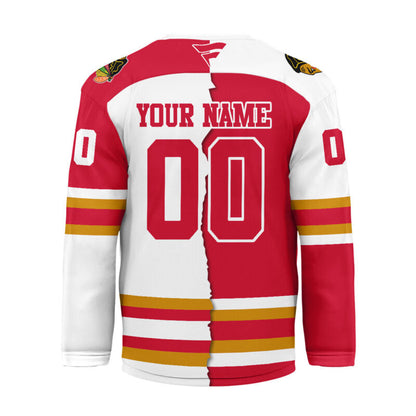 [SUPER SALE] NEW CUSTOMIZED NHL08 CBH CHICAGO BLACKHAWKS UNISEX HOCKEY JERSEY