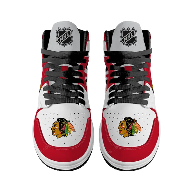 LIMITED EDITION - NEW CUSTOMIZED NHL08 CC BLACKHAWKS AIR JORDAN SNEAKERS