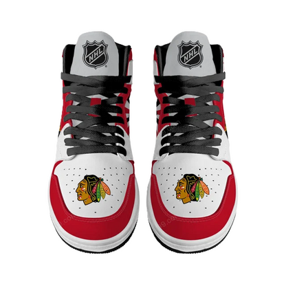 LIMITED EDITION - NEW CUSTOMIZED NHL08 CC BLACKHAWKS AIR JORDAN SNEAKERS