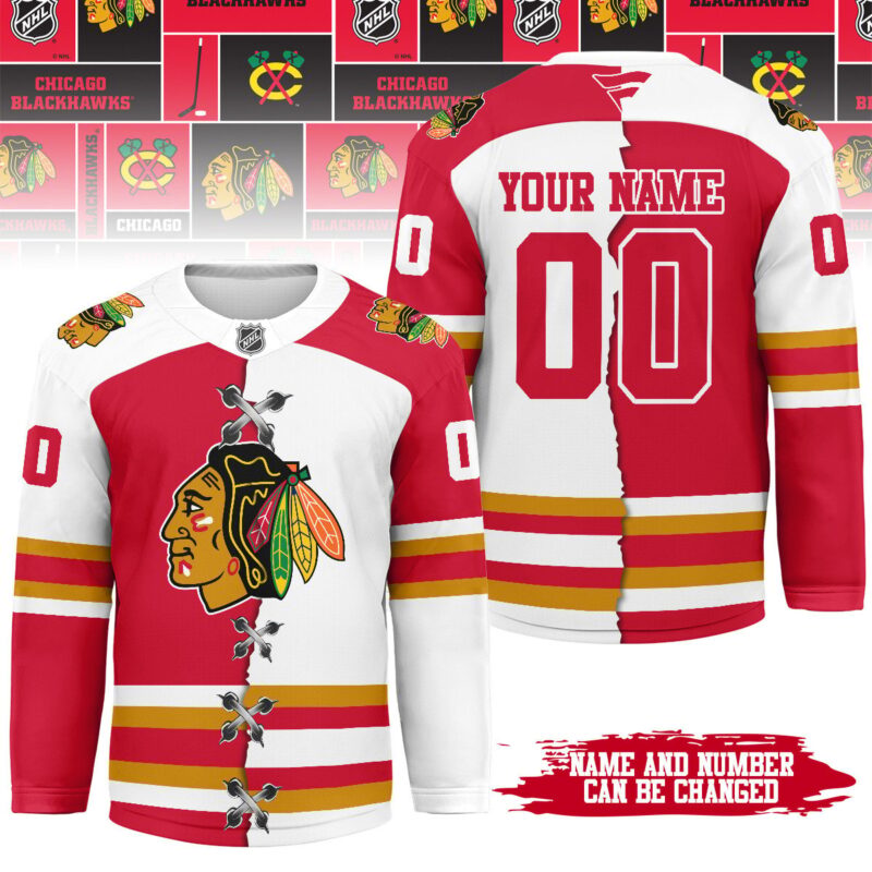 [SUPER SALE] NEW CUSTOMIZED NHL08 CBH CHICAGO BLACKHAWKS UNISEX HOCKEY JERSEY