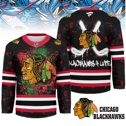LIMITED EDITION - NEW CUSTOMIZED NHL08 CC BLACKHAWKS UNISEX HOCKEY JERSEY