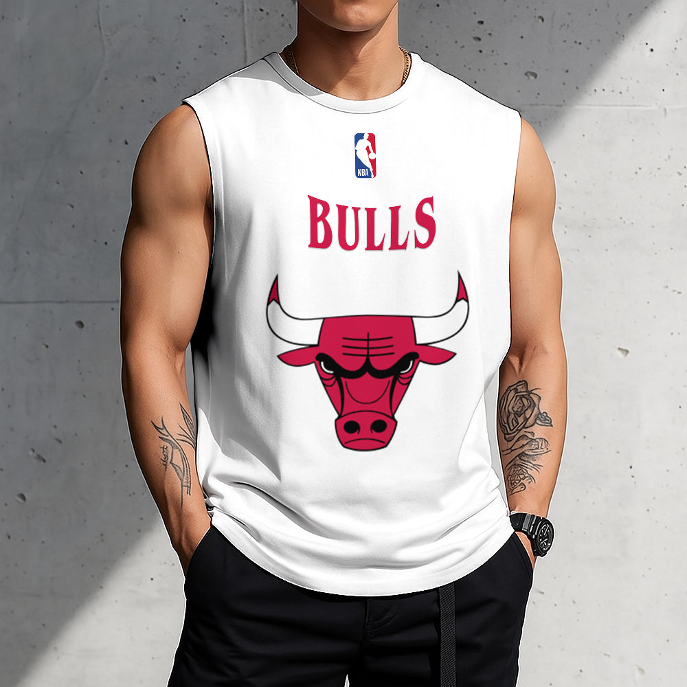 LIMITED EDITION - NEW CUSTOMIZED NBA19 CBU CHICAGO BULLS TANKTOP & GYM SHIRT