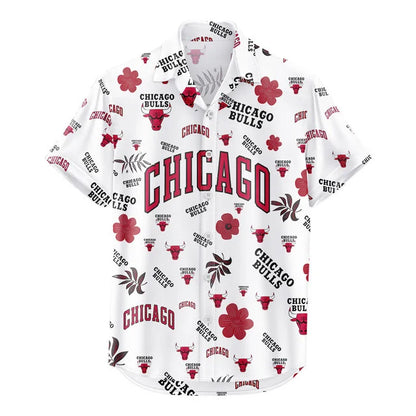 LIMITED EDITION - NEW CUSTOMIZED NBA19 CBU CHICAGO BULLS UNISEX HAWAIIAN SHIRT & SHORTS SET