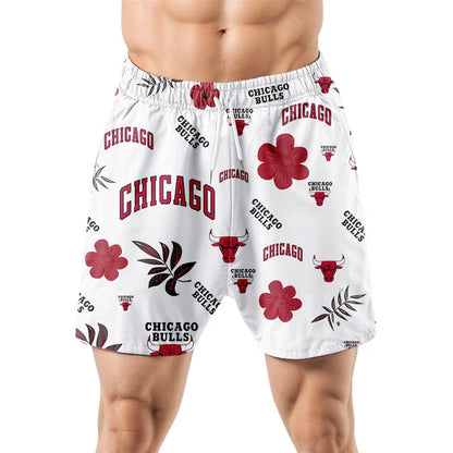 LIMITED EDITION - NEW CUSTOMIZED NBA19 CBU CHICAGO BULLS UNISEX HAWAIIAN SHIRT & SHORTS SET