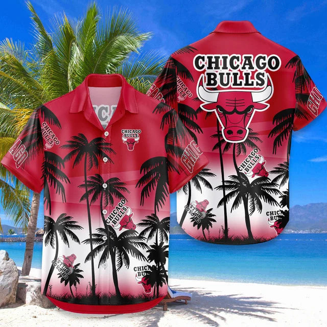 LIMITED EDITION - NEW CUSTOMIZED NBA19 CBU CHICAGO BULLS UNISEX HAWAIIAN SHIRT & SHORTS SET
