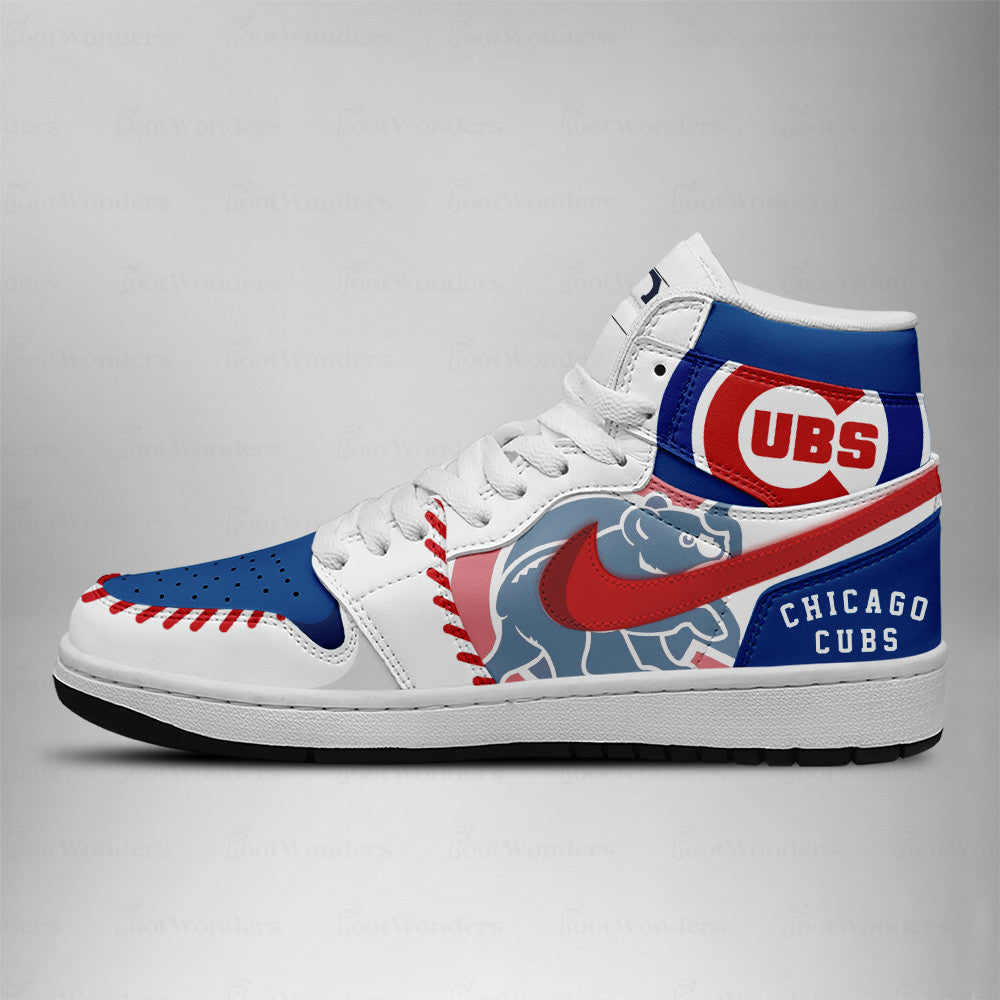 LIMITED EDITION - NEW CUSTOMIZED MLB04 CCS CHICAGO CUBS AIR JORDAN SNEAKERS