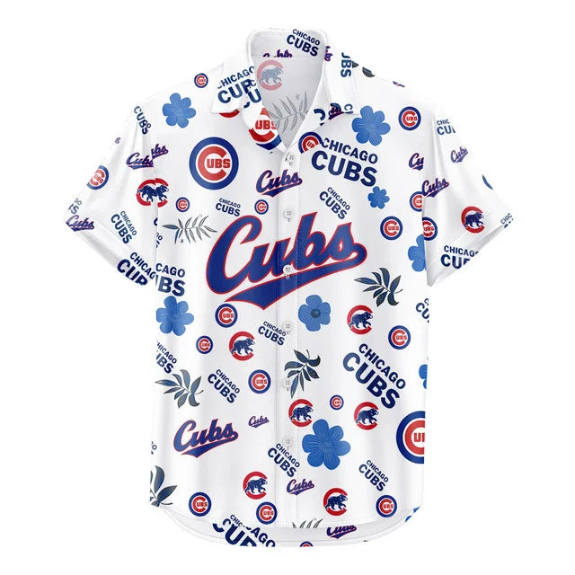 LIMITED EDITION - NEW CUSTOMIZED MLB04 CCS CHICAGO CUBS UNISEX HAWAIIAN SHIRT & SHORTS SET