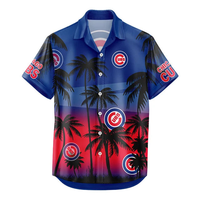 LIMITED EDITION - NEW CUSTOMIZED MLB04 CCS CHICAGO CUBS UNISEX HAWAIIAN SHIRT & SHORTS SET