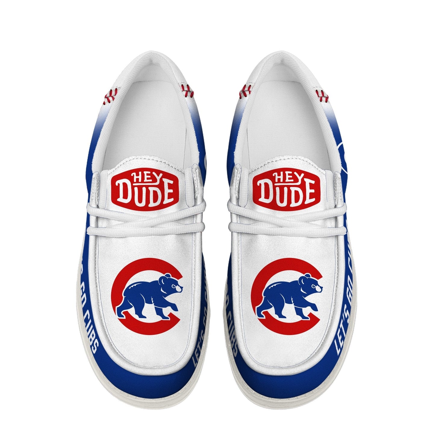 LIMITED EDITION - NEW CUSTOMIZED MLB04 CCS CHICAGO CUBS LOAFER SHOES