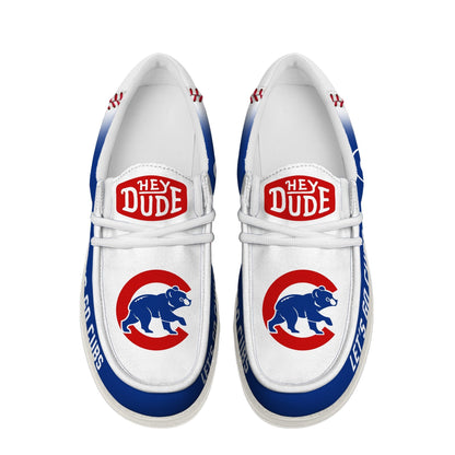 LIMITED EDITION - NEW CUSTOMIZED MLB04 CCS CHICAGO CUBS LOAFER SHOES
