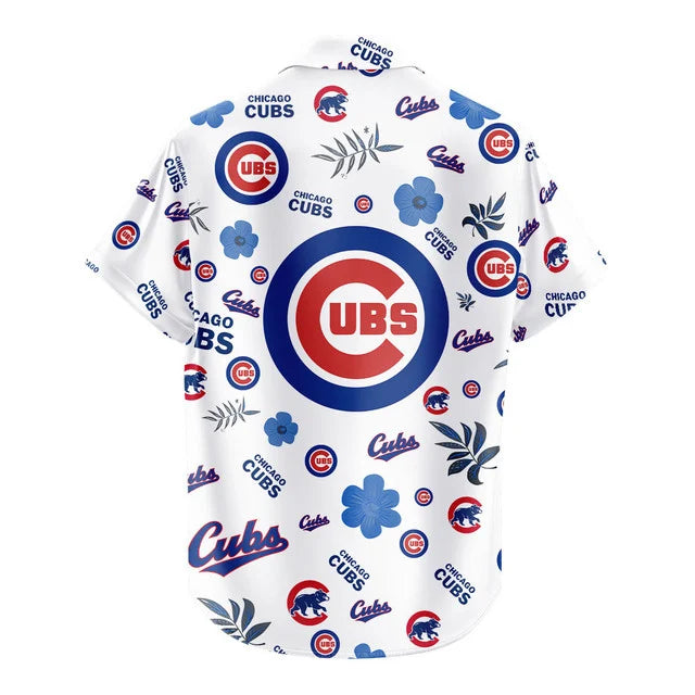LIMITED EDITION - NEW CUSTOMIZED MLB04 CCS CHICAGO CUBS UNISEX HAWAIIAN SHIRT & SHORTS SET