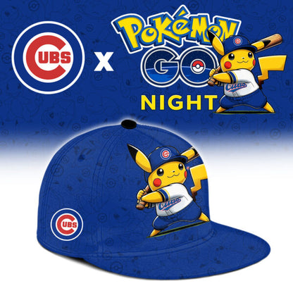 LIMITED EDITION - NEW CUSTOMIZED MLB04 CCS CHICAGO CUBS x POKEMON BASEBALL JERSEY & CAP