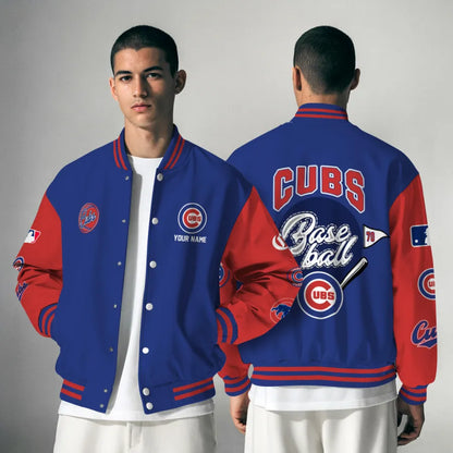 LIMITED EDITION - NEW PREMIUM MLB04 CCS CHICAGO CUBS SATIN VARSITY JACKET