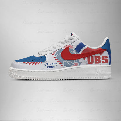 LIMITED EDITION - NEW CUSTOMIZED MLB04 CH CUBS AF1 SHOES