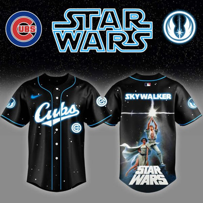 LIMITED EDITION - NEW CUSTOMIZED MLB04 CH CUBS x STAR WARS BASEBALL JERSEY
