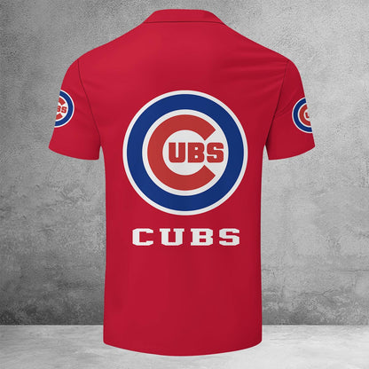LIMITED EDITION - NEW CUSTOMIZED MLB04 CCS CHICAGO CUBS ZIP POLO SHIRT