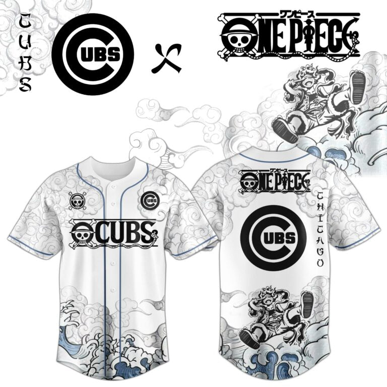 LIMITED EDITION - NEW CUSTOMIZED MLB04 CCS CHICAGO CUBS x ONE PIECE BASEBALL JERSEY & CAP
