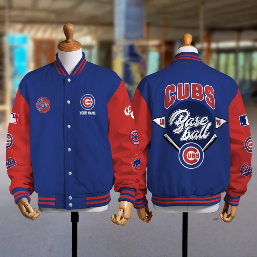 LIMITED EDITION - NEW PREMIUM MLB04 CCS CHICAGO CUBS SATIN VARSITY JACKET