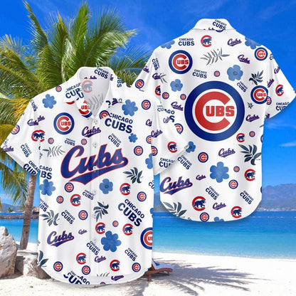 LIMITED EDITION - NEW CUSTOMIZED MLB04 CCS CHICAGO CUBS UNISEX HAWAIIAN SHIRT & SHORTS SET