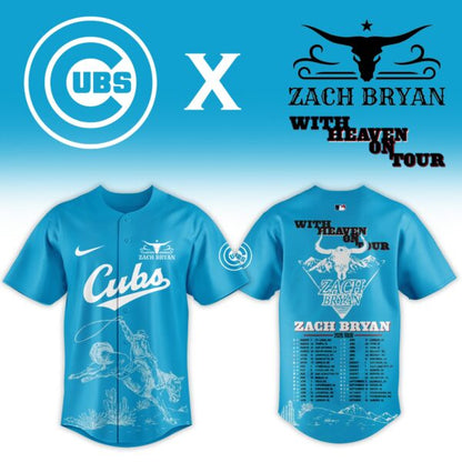 LIMITED EDITION - NEW CUSTOMIZED MLB04 CCS CHICAGO CUBS x ZACH BRYAN BASEBALL JERSEY & CAP