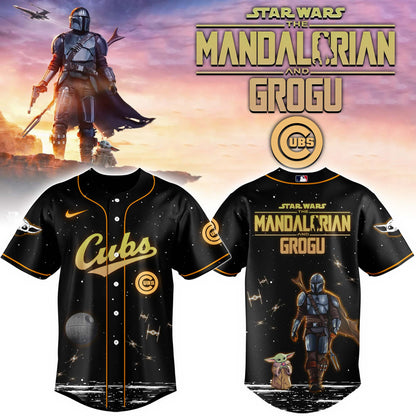 LIMITED EDITION - NEW CUSTOMIZED MLB04 CH CUBS x STAR WARS BASEBALL JERSEY & CAP