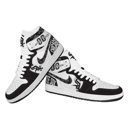 LIMITED EDITION - NEW CUSTOMIZED MLB26 CW SOX AIR JORDAN SNEAKERS