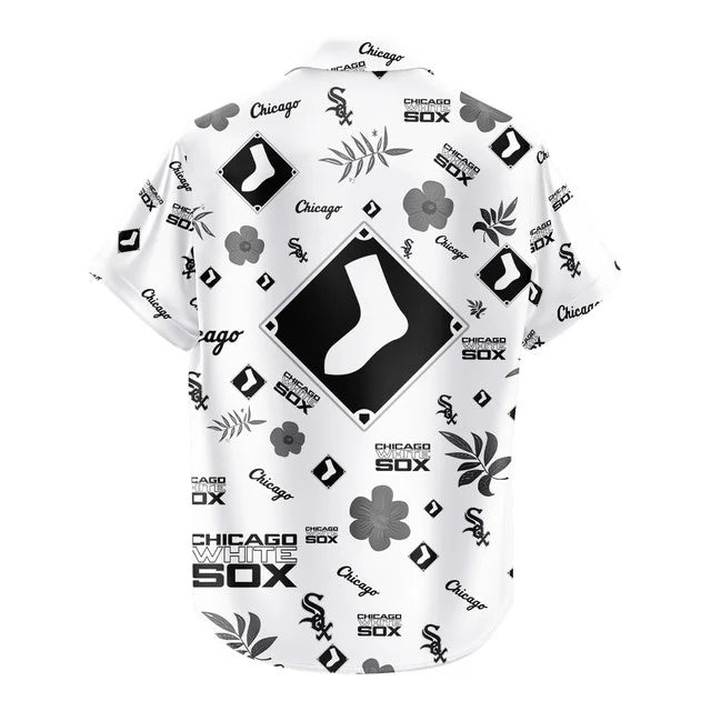 LIMITED EDITION - NEW CUSTOMIZED MLB26 CWS CHICAGO WHITE SOX UNISEX HAWAIIAN SHIRT & SHORTS SET