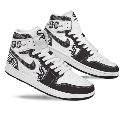 LIMITED EDITION - NEW CUSTOMIZED MLB26 CW SOX AIR JORDAN SNEAKERS