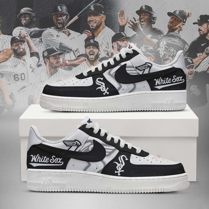 LIMITED EDITION - NEW CUSTOMIZED MLB26 CW SOX AF1 SHOES