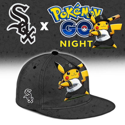 LIMITED EDITION - NEW CUSTOMIZED MLB26 CWS CHICAGO WHITE SOX x POKEMON BASEBALL JERSEY & CAP