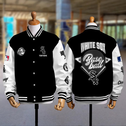 LIMITED EDITION - NEW PREMIUM MLB26 CWS CHICAGO WHITE SOX SATIN VARSITY JACKET