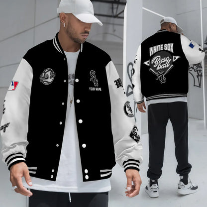 LIMITED EDITION - NEW PREMIUM MLB26 CWS CHICAGO WHITE SOX SATIN VARSITY JACKET
