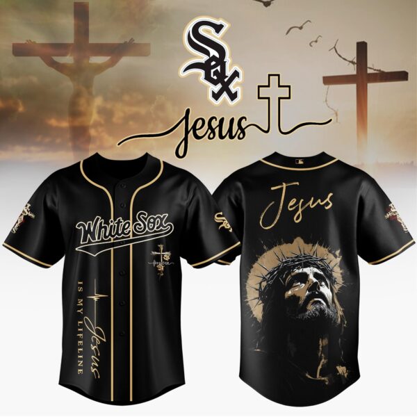 LIMITED EDITION - NEW CUSTOMIZED MLB26 CWS CHICAGO WHITE SOX x JESUS CHRIST JERSEY