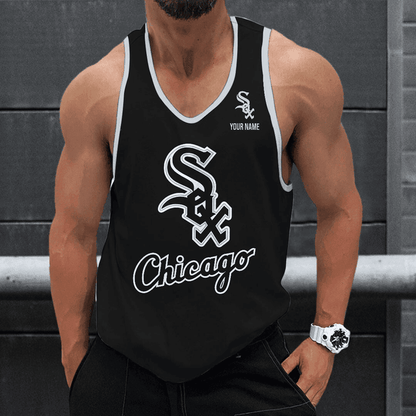 LIMITED EDITION - NEW CUSTOMIZED MLB26 CHICAGO WHITE SOX UNISEX TANK TOP