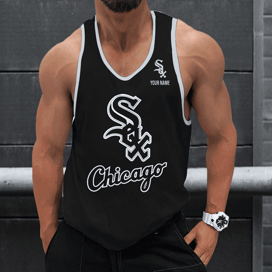 LIMITED EDITION - NEW CUSTOMIZED MLB26 CHICAGO WHITE SOX UNISEX TANK TOP