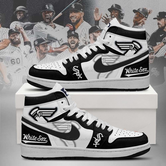 LIMITED EDITION - NEW CUSTOMIZED MLB26 CWS CHICAGO WHITE SOX AIR JORDAN SNEAKERS