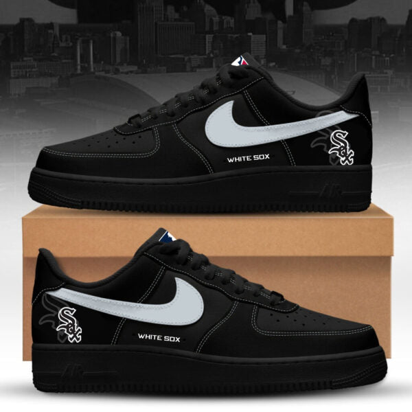 LIMITED EDITION - NEW CUSTOMIZED MLB26 CW SOX AF1 SNEAKERS