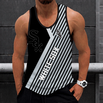 LIMITED EDITION - NEW CUSTOMIZED MLB26 CHICAGO WHITE SOX UNISEX TANK TOP