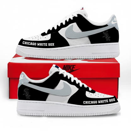 LIMITED EDITION - NEW CUSTOMIZED MLB26 CWS CHICAGO WHITE SOX AF1 SNEAKERS