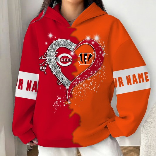 LIMITED EDITION - NEW CUSTOMIZED NFL16 CCB CINCINNATI BENGALS x MLB05 CRS CINCINNATI REDS UNISEX T-SHIRT, POLO, HOODIE & JACKETS