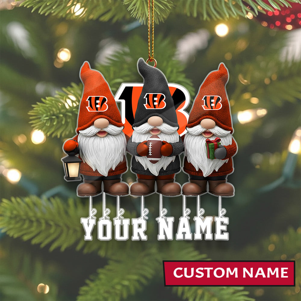 LIMITED EDITION - NEW CUSTOMIZED NFL16 CCB CINCINNATI BENGALS ORNAMENT