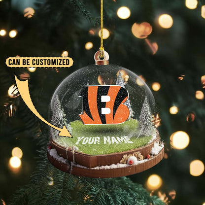 LIMITED EDITION - NEW CUSTOMIZED NFL16 CCB CINCINNATI BENGALS ACRYLIC ORNAMENT