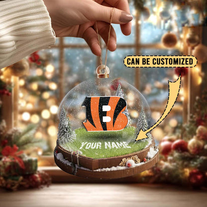 LIMITED EDITION - NEW CUSTOMIZED NFL16 CCB CINCINNATI BENGALS ACRYLIC ORNAMENT