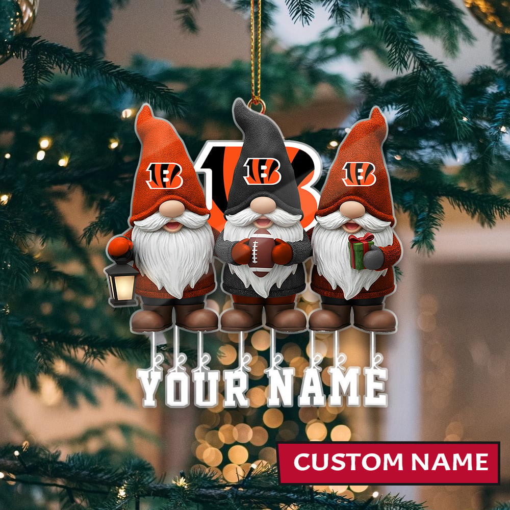 LIMITED EDITION - NEW CUSTOMIZED NFL16 CCB CINCINNATI BENGALS ORNAMENT