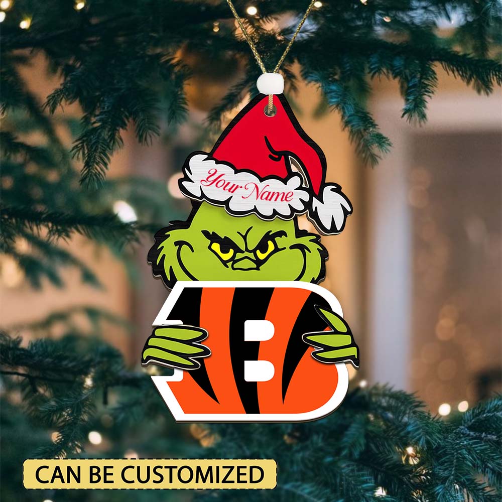 LIMITED EDITION - NEW CUSTOMIZED NFL16 CCB CINCINNATI BENGALS ACRYLIC ORNAMENT